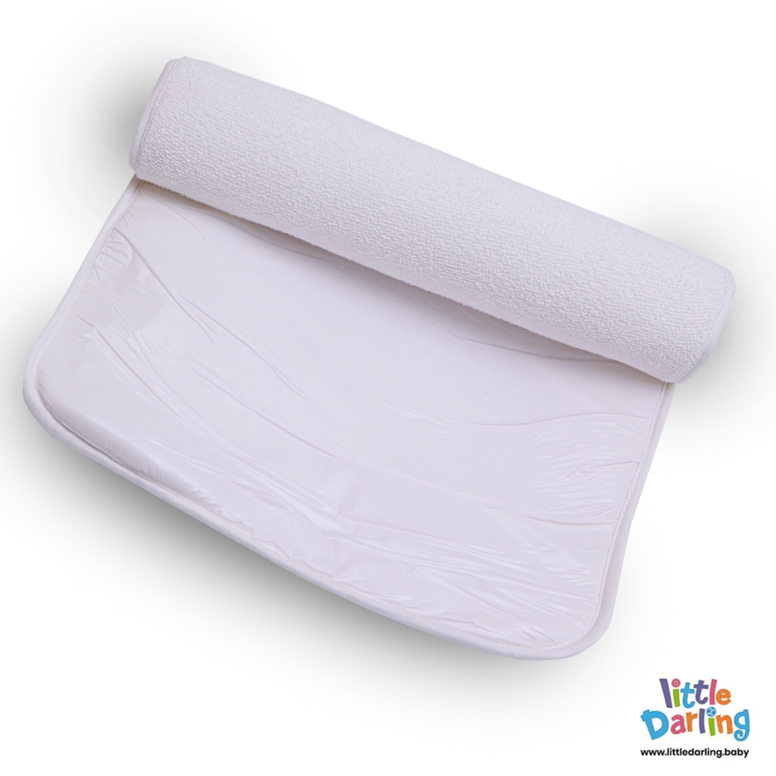 Baby Changing Sheet Waterproof White Color by Little Darling