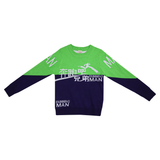 Baby woolen Green & Blue Jumper| Little Darling