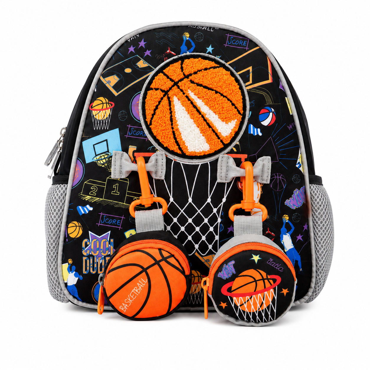 Kids Basketball School Backpack Black