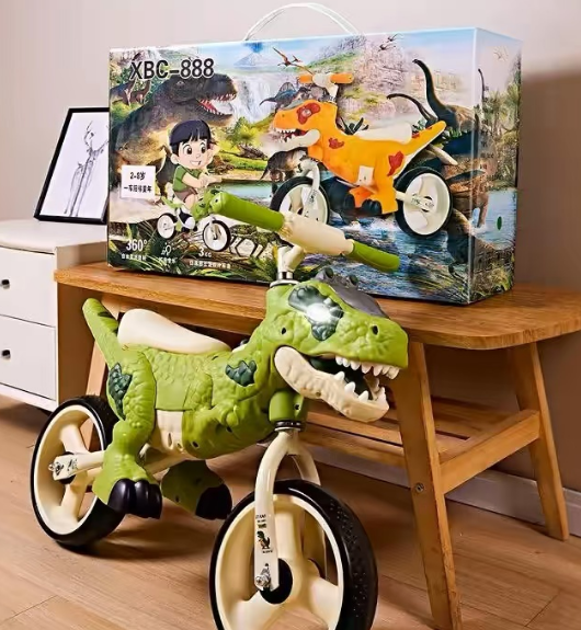 Dinosaur-Themed Balance Bike for Kids