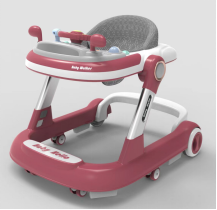 Baby Walker with Activity Tray – Adjustable & Foldable Design