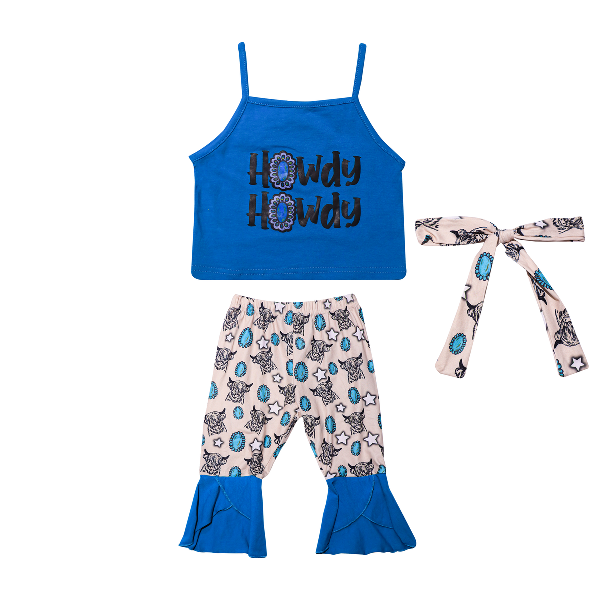 Kids Outfit Howdy Print – 3 Piece Set Price in Pakistan
