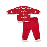Baby Girl Heart Knit Set