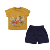 Girls Outfit Set Yellow Color