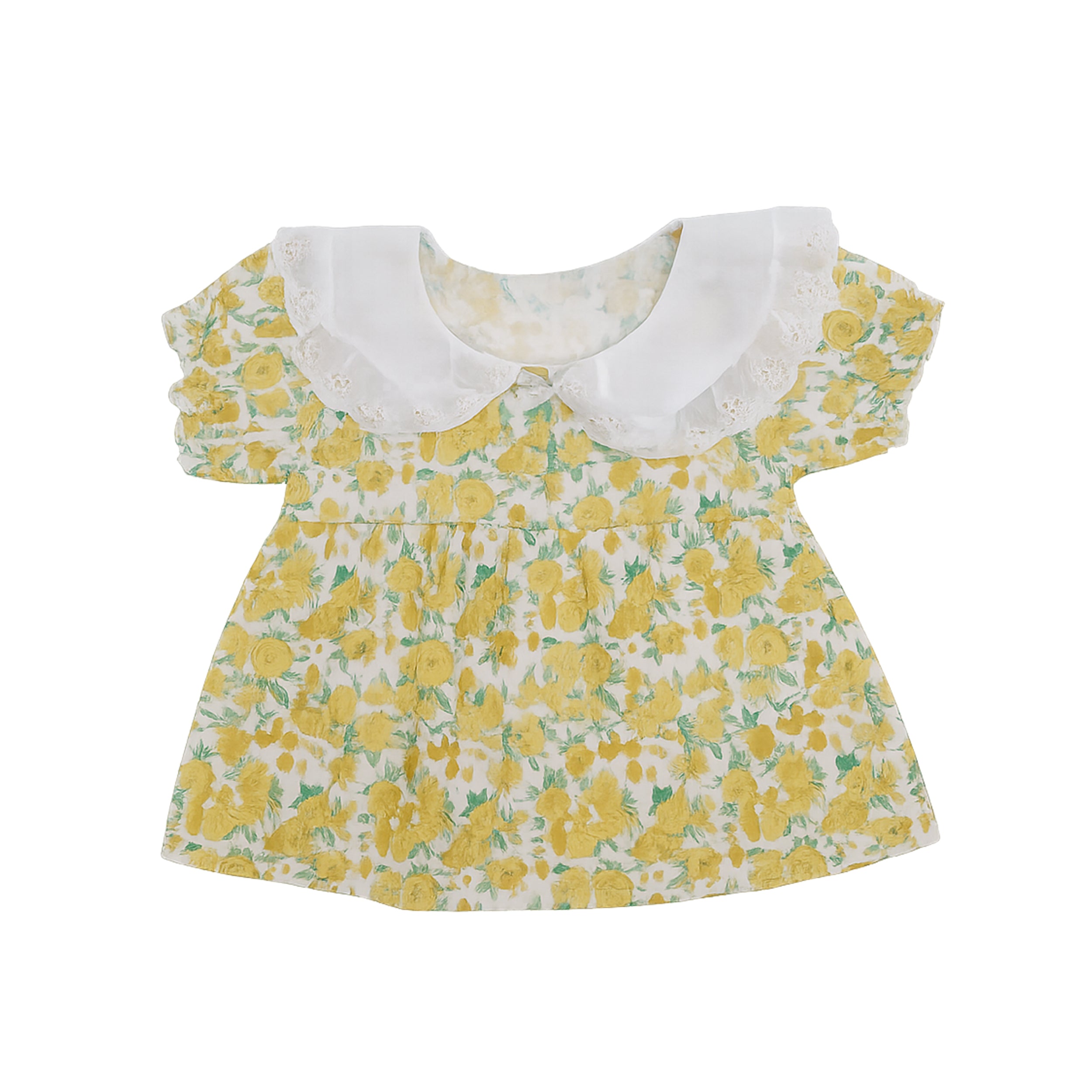 Baby Girls Floral Top & Yellow Pants 2 Piece Set