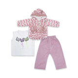 Baby Girls 3-Piece Winter Outfit Pink