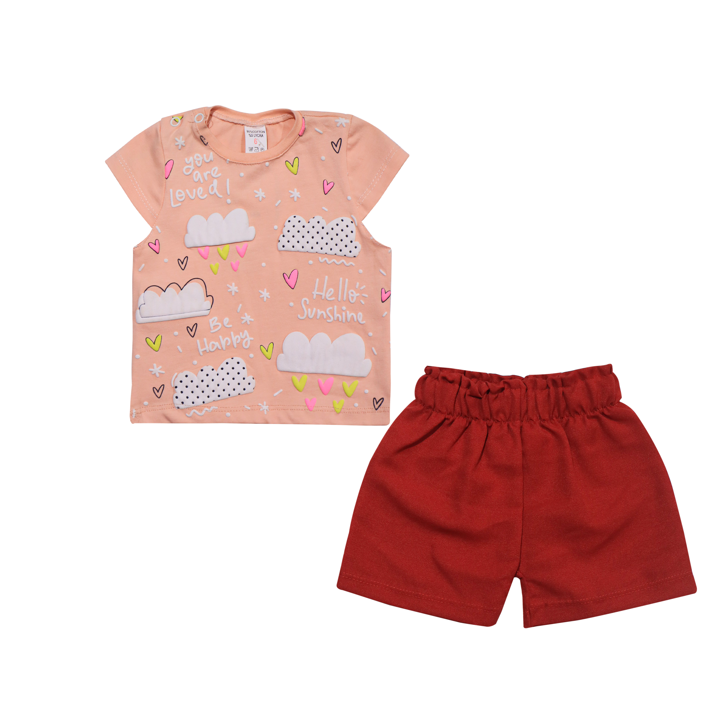 Girls Outfit Set cloud print