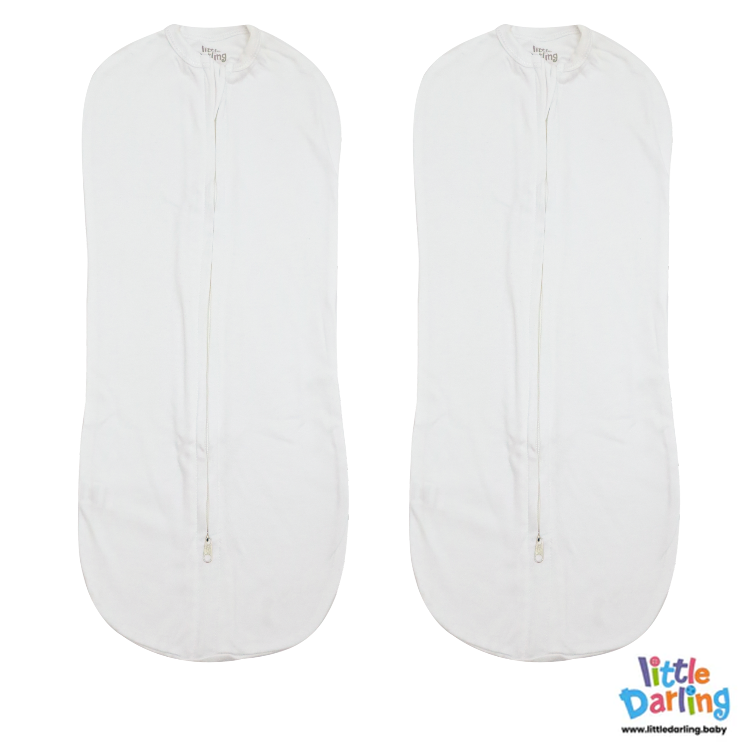 Baby Peanut Swaddle White Color by Little Darling