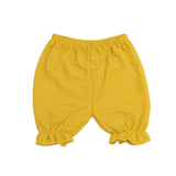 Baby Girls Yellow Heart Top & Frill Shorts Set