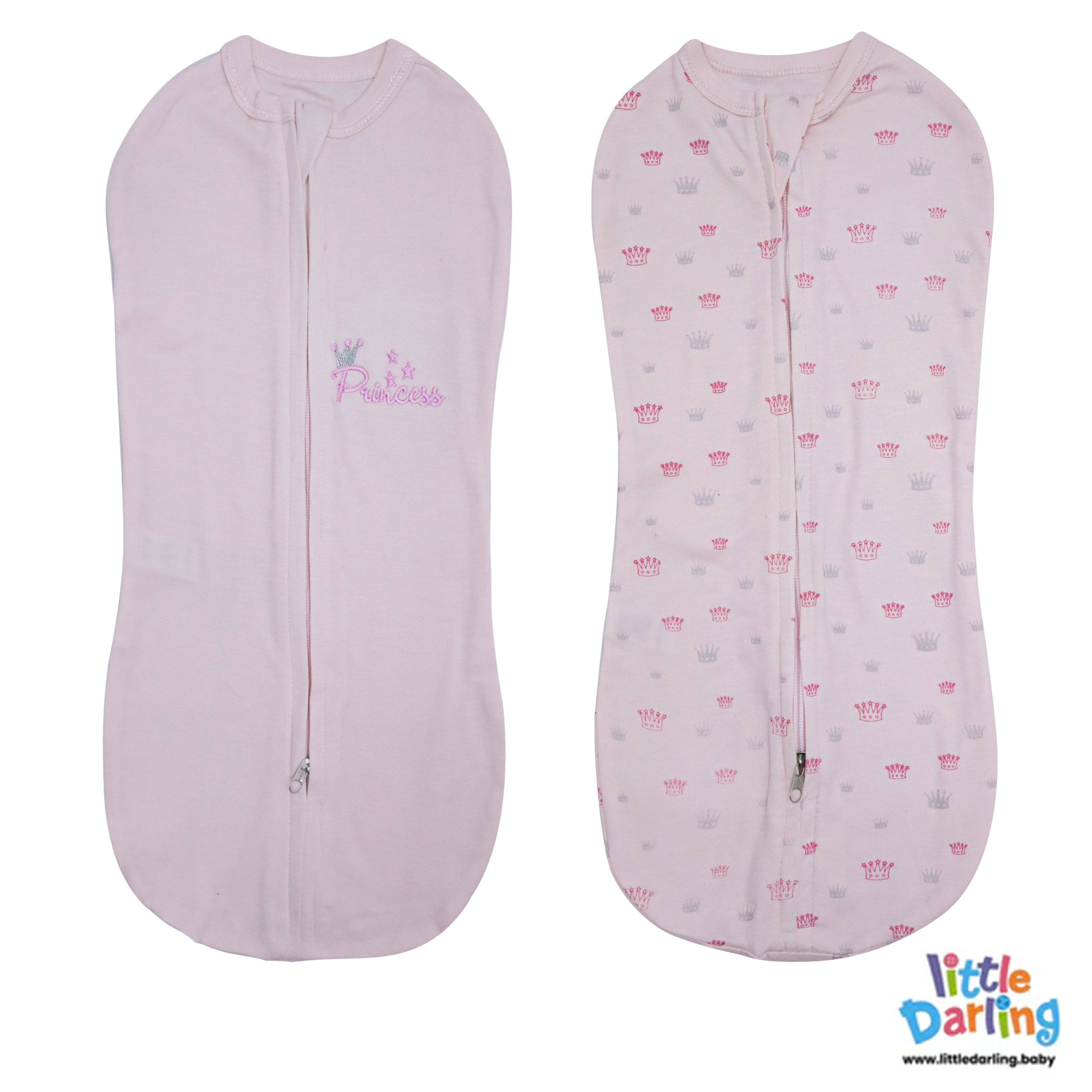 Baby Peanut Swaddle Little Princess Pink Color by Little Darling