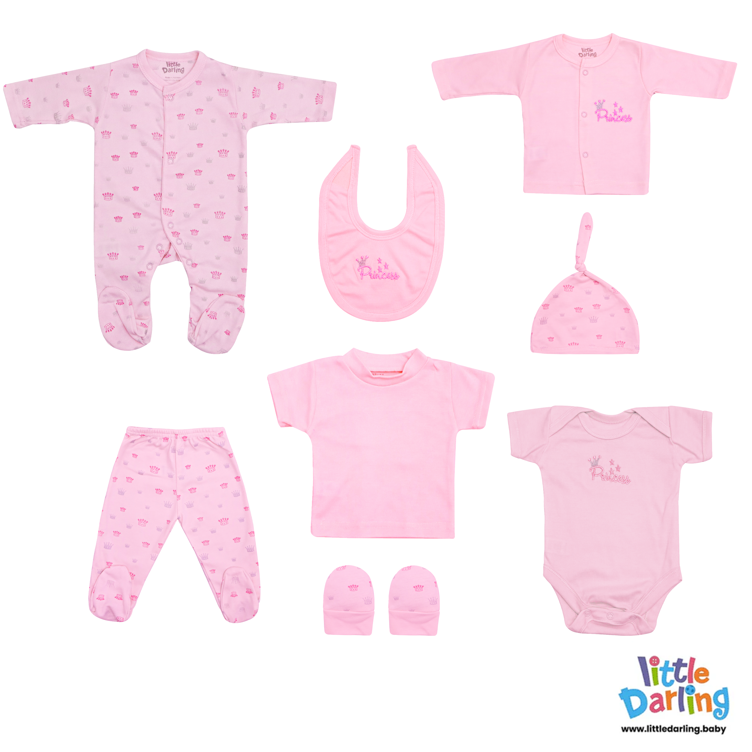 8 Pcs Gift set Princess  Embroidery by Little Darling