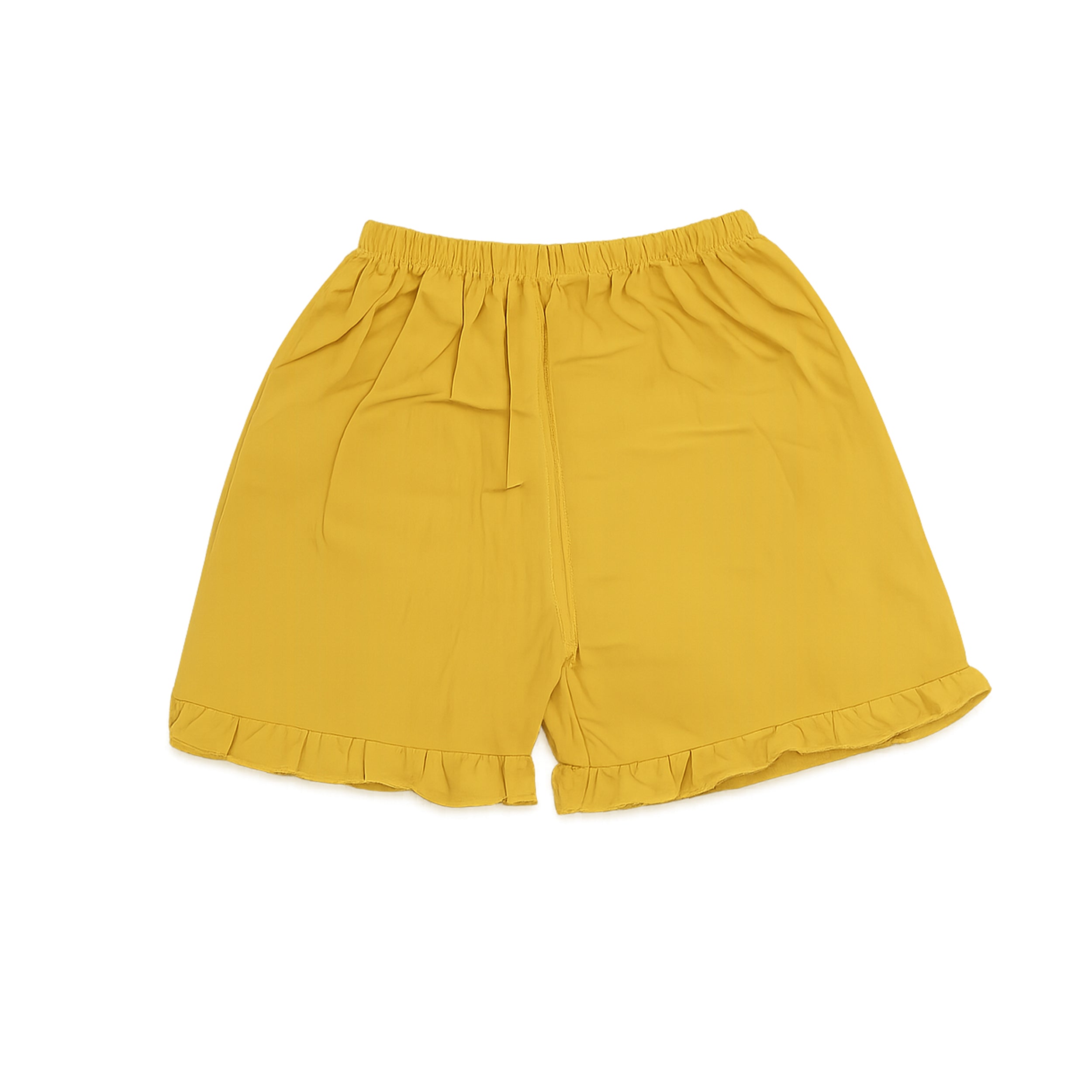 Baby Girls Yellow Bow Top & Shorts Set