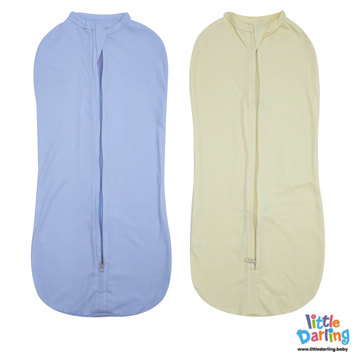 Baby Peanut Swaddle Sky Blue & Cream Color | Little Darling Price in Pakistan