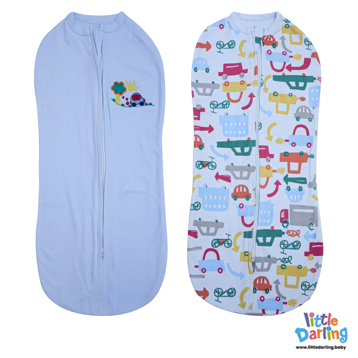 Baby Peanut Swaddle Car Embroidery | Little Darling Price in Pakistan
