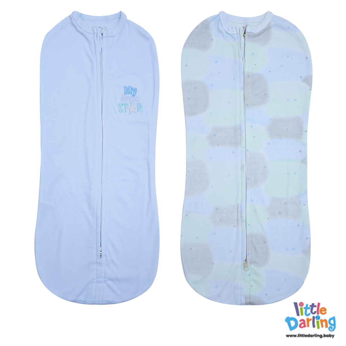 Baby Peanut Swaddle My Little Star Embroidery | Little Darling Price in Pakistan