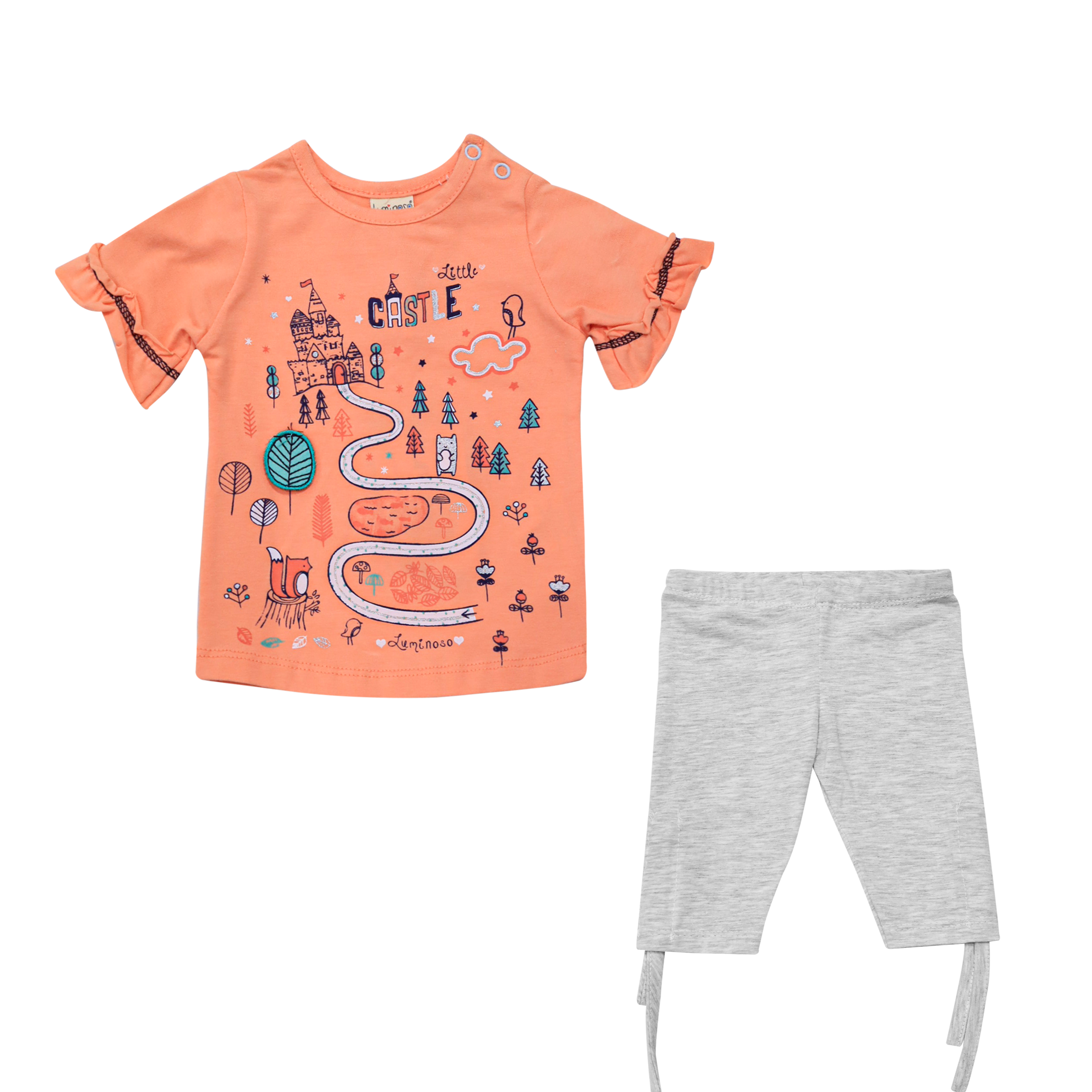 Girls Oiutfit Set Game Print