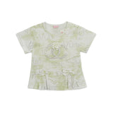 Girls Mint Green Embellished Top & Trouser Set