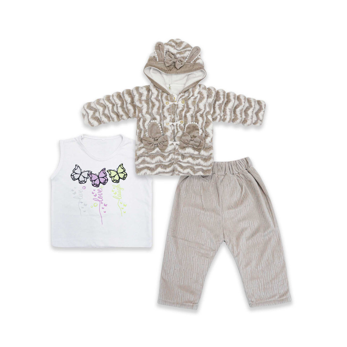 Baby Girls 3-Piece Winter Outfit Price in Pakistan