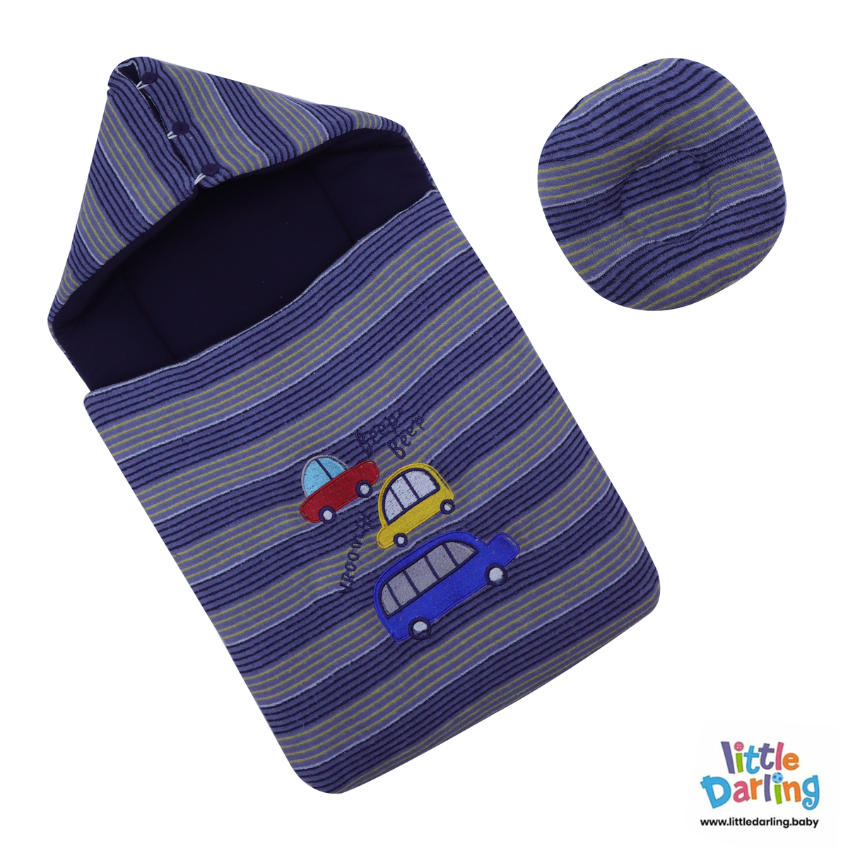 Baby Hooded Carry nest Car Embroidery | Little Darling Price in Pakistan