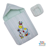 Baby Hooded Carry nest Giraffe Embroidery | Little Darling