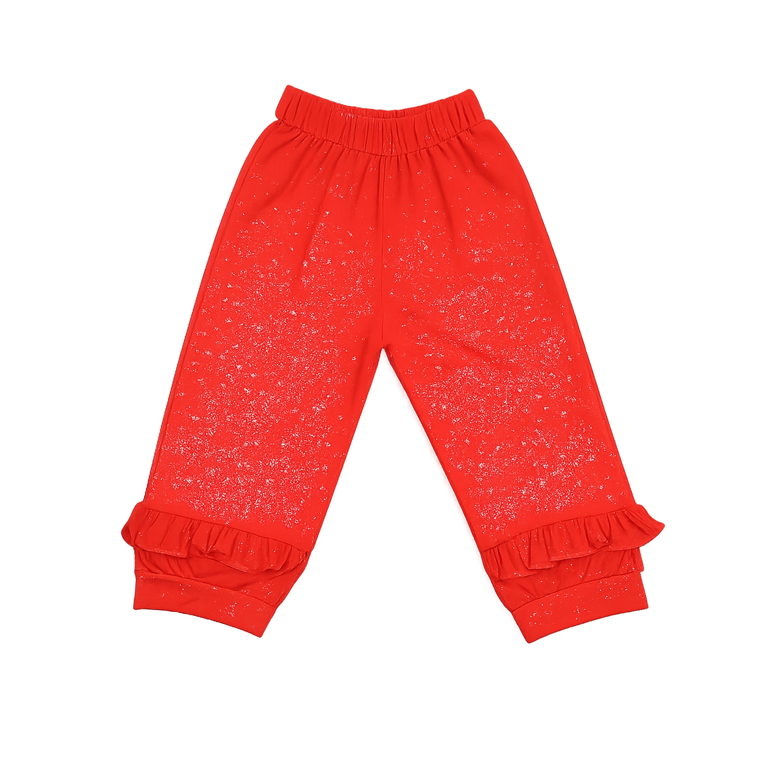 Girls Red Hot Print Top & Ruffle Pants Set