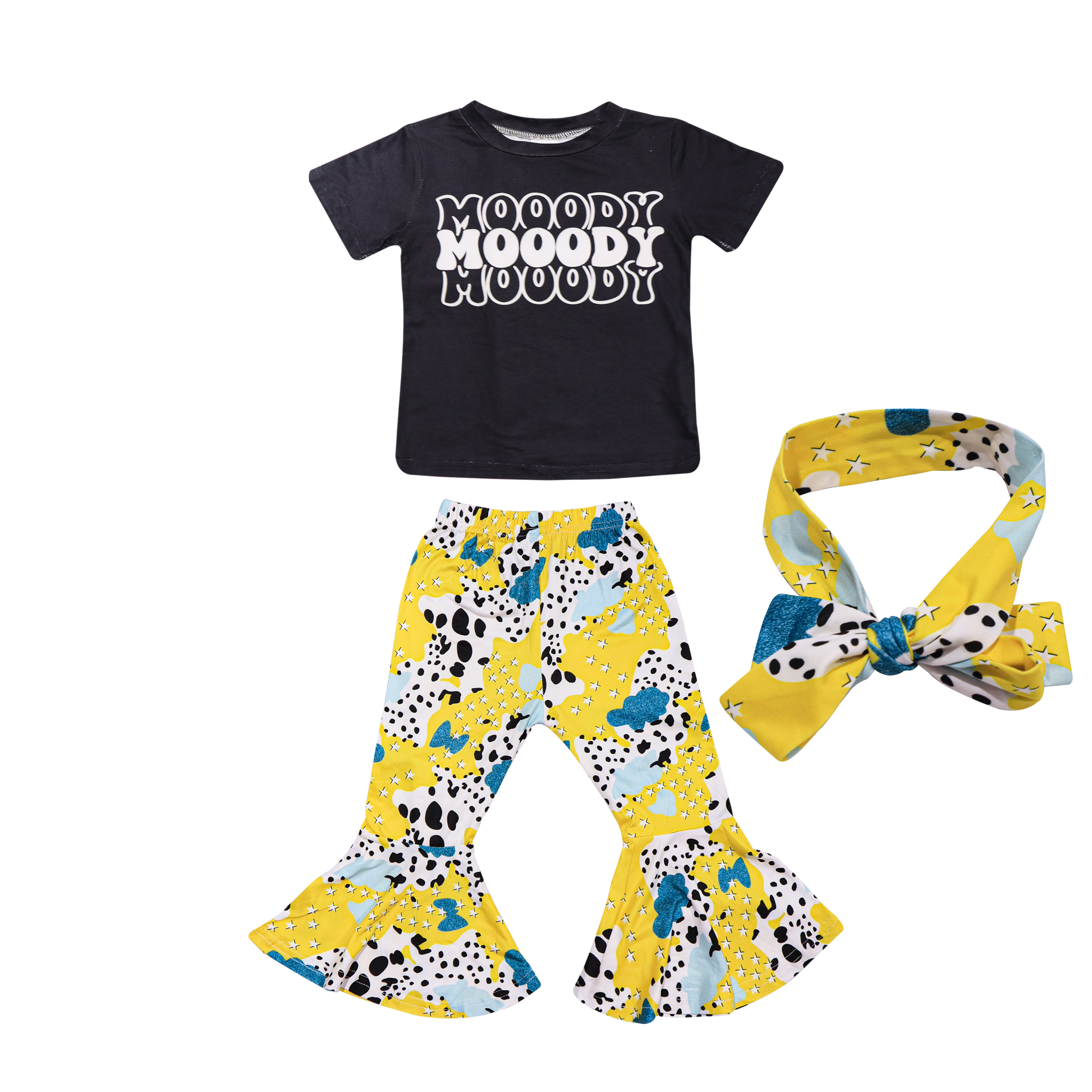 Kids Outfit Moody Print – 3 Piece Set