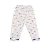 Kids White Polka Dot Night Suit Set