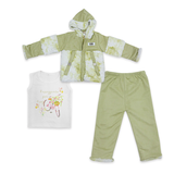 3 Piece Outfit Set Trimmed Fur