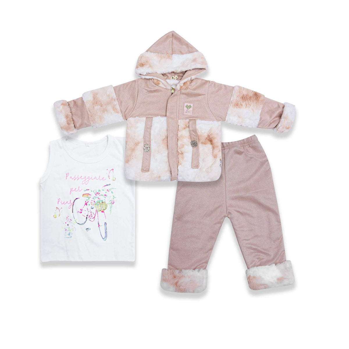 Baby Girl 3 Piece Winter Outfit Set Price in Pakistan