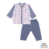 Baby Night Suit Grey Color | Little Darling