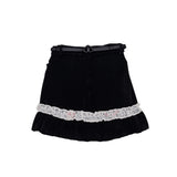 Girls Floral Top & Black Skirt 2 Piece Set