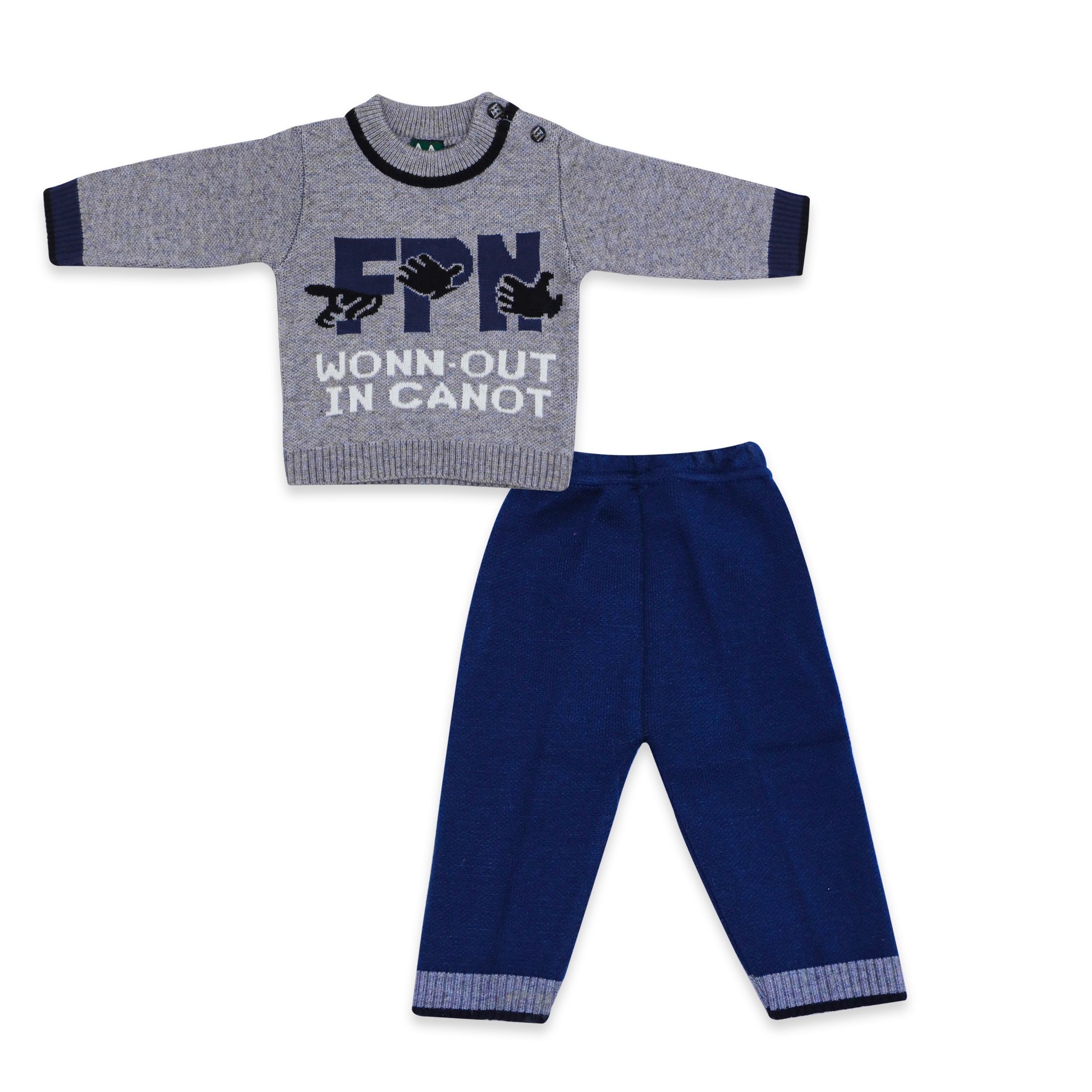 Kids Knit Sweater with Lower Set