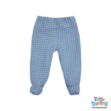 Baby Woolen Waffle Knit 4-Piece Giftset Blue | Little Darling
