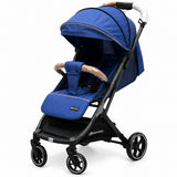 Blue Baby Stroller with Adjustable Canopy