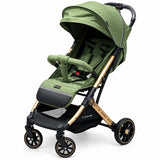 Luxury Green Baby Stroller with Canopy & Safety Harness