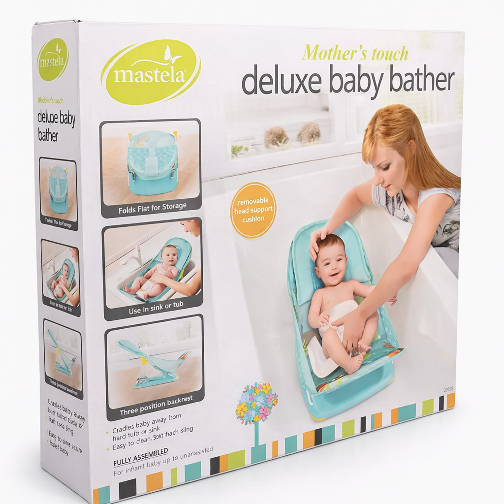 Mastela Deluxe Baby Bather for Safe Bath Time
