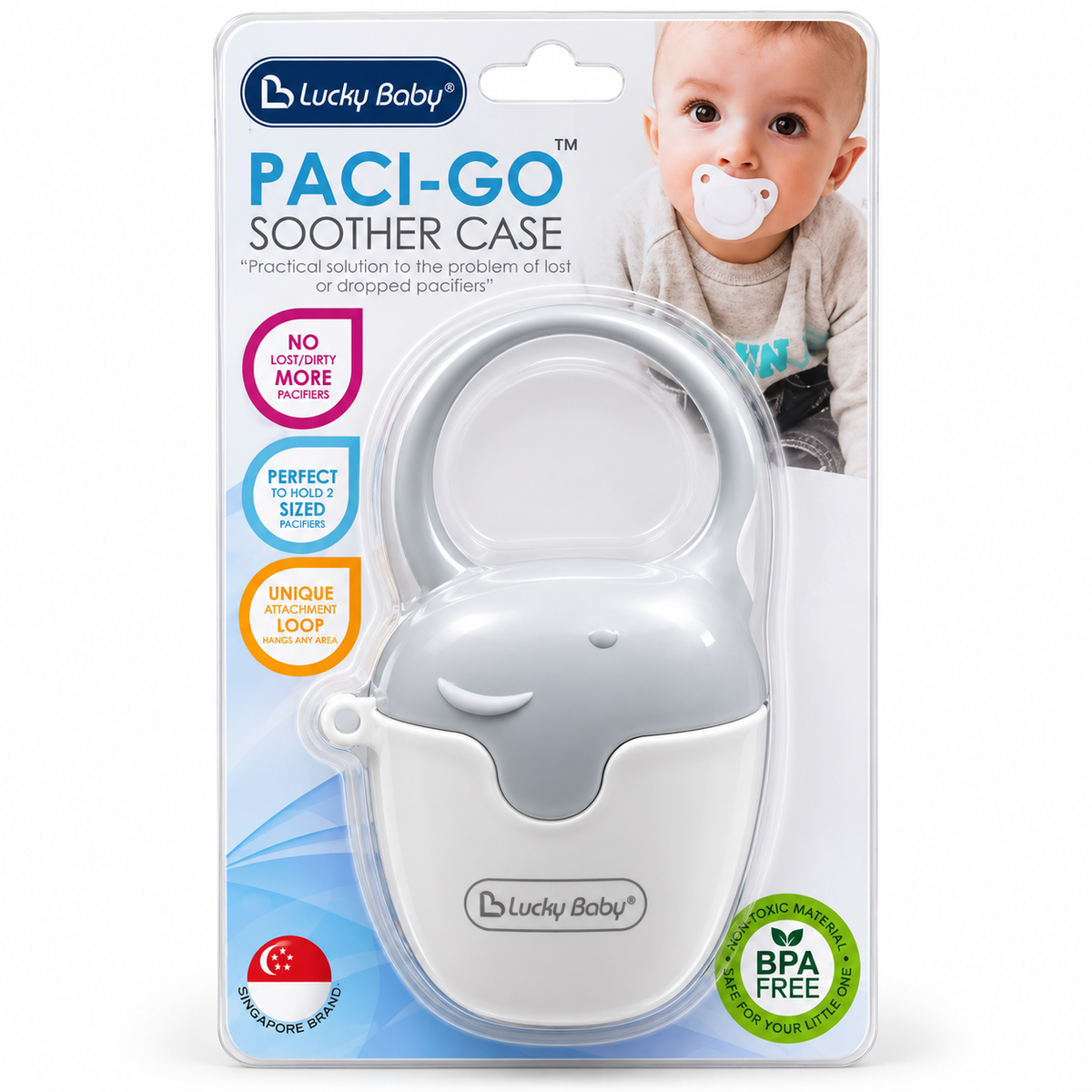Lucky Baby Paci-Go Pacifier Case – BPA Free
