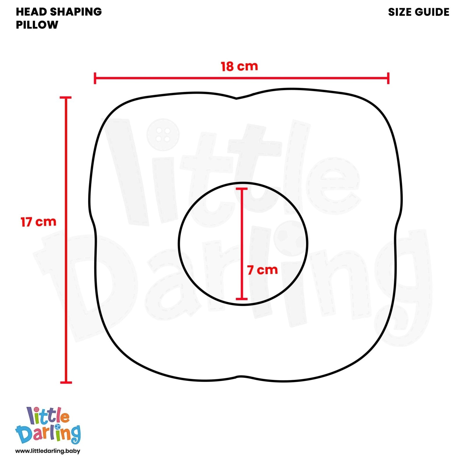 Head Shaping Pillow Little Princess by Little Darling