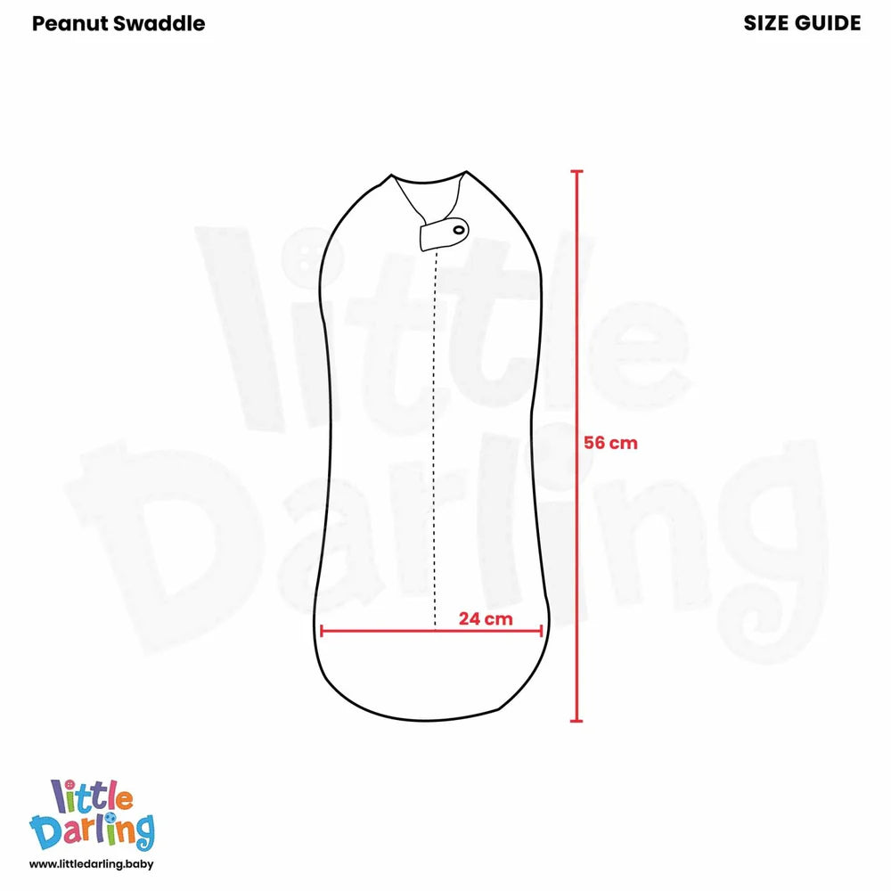 Baby Peanut Swaddle Airplane Embroidery by Little Darling