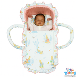 Infant Moses Basket Cute Bunny Print | Little Darling