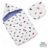 Baby Hooded Carry Nest Car Print | Little Darling