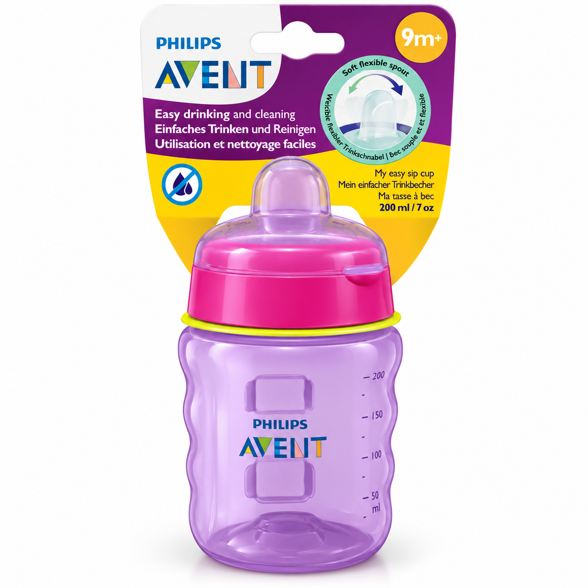 Philips Avent Easy Sip Cup 200ml Pink