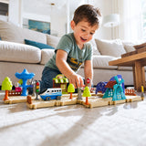 Puzzle Maze Building Block Track Car Set