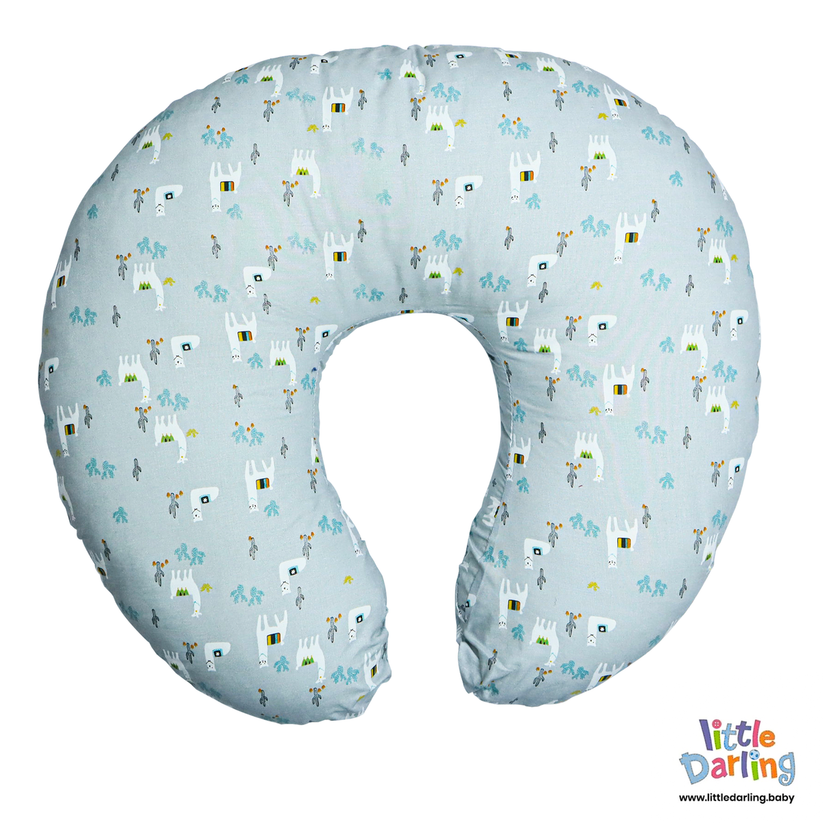 Feeding Pillow Mountain And Animal Print | Little Darling Price in Pakistan