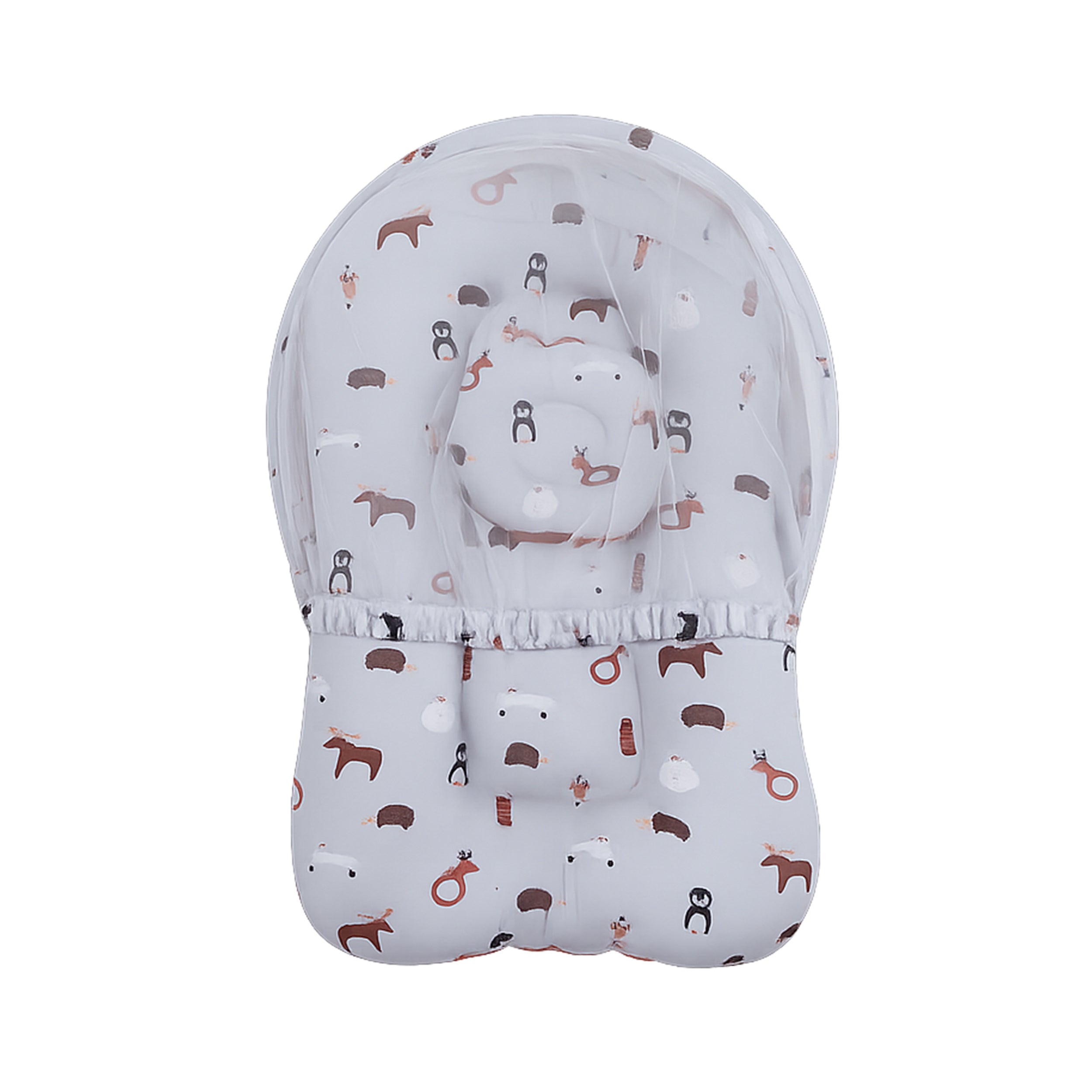Baby Net Gadda Set 3 Pcs Animal Print Mosquito Net by Little Darling