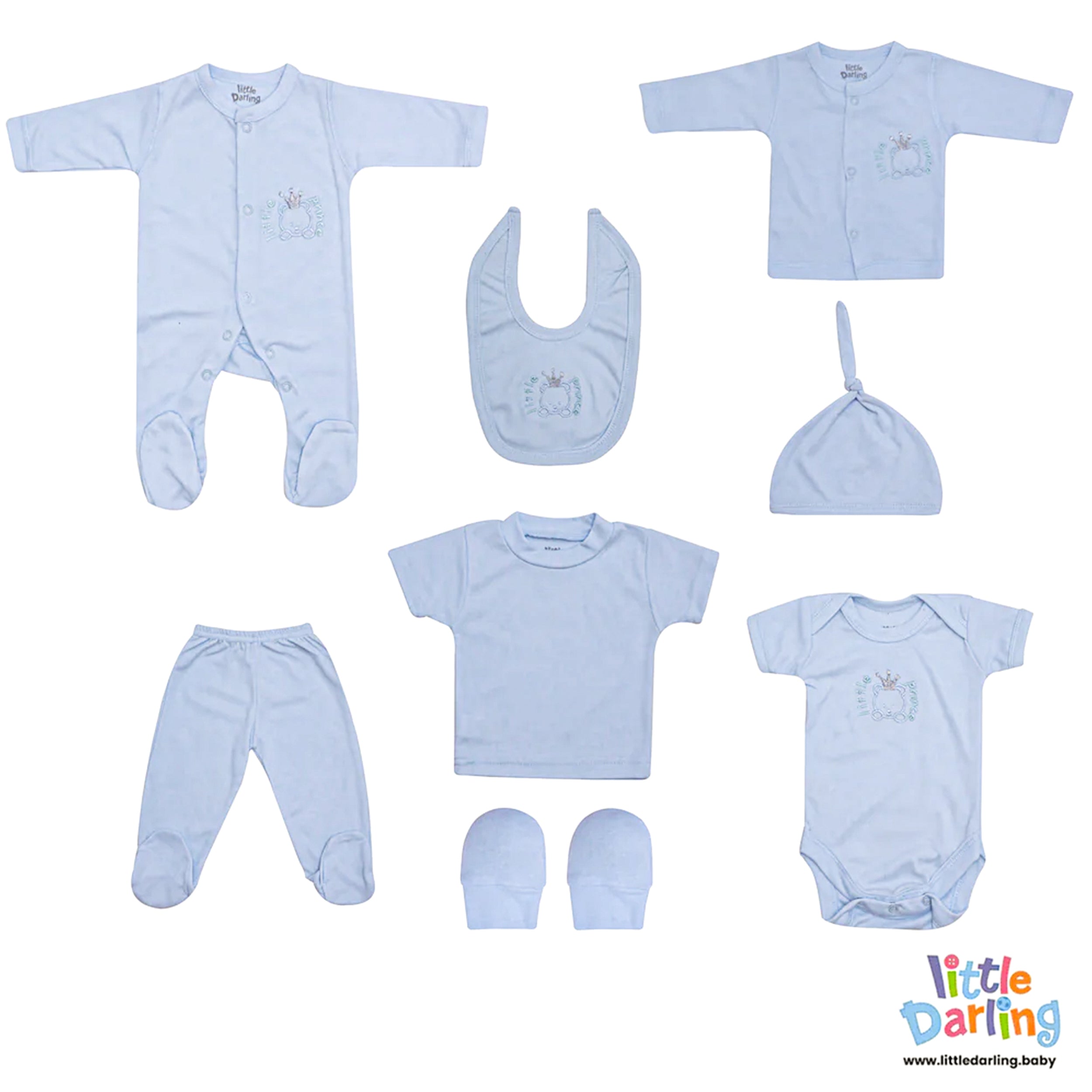 8 Pcs Gift set Prince Embroidery by Little Darling