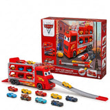 Kids Racing Car Transporter Track Set