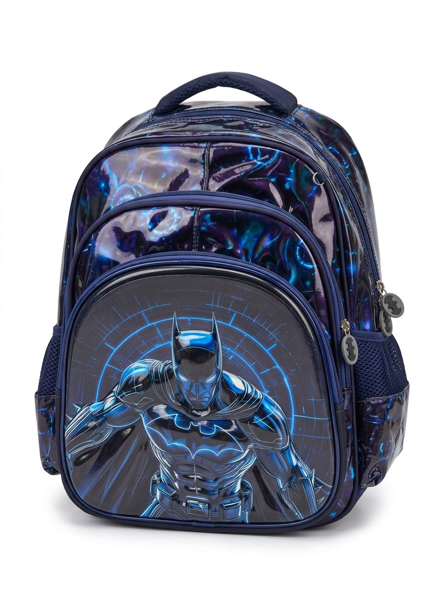 Batman Kids School Backpack Navy Blue