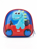 Kids Dinosaur Car Travel & Cosmetic Pouch Blue Red