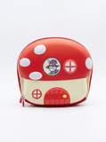 Kids Mushroom House Travel & Cosmetic Pouch Red